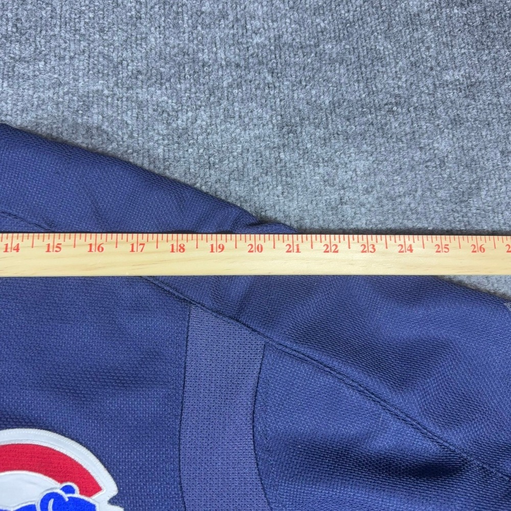 Majestic Authentic Chicago Cubs Jersey Mens XL Navy Blue MLB Baseball - Picture 14 of 14